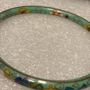 Chinese cloisonne bangle bracelet